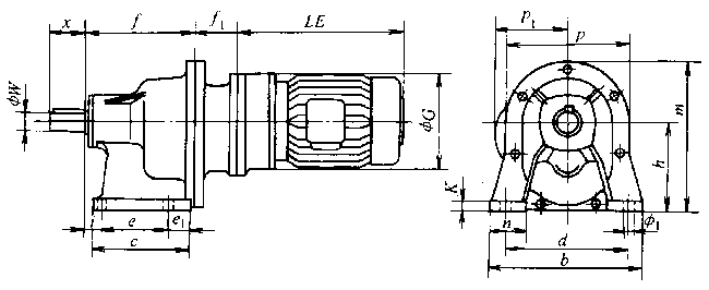 U系列齒輪減速三相異步電動(dòng)機(jī)