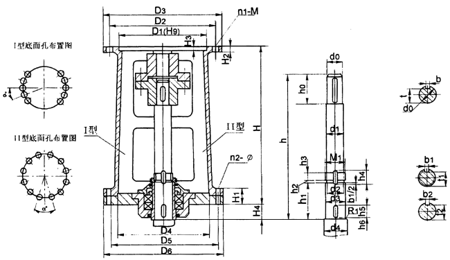 DXJ型單支點機(jī)架主要參數(shù)及尺寸